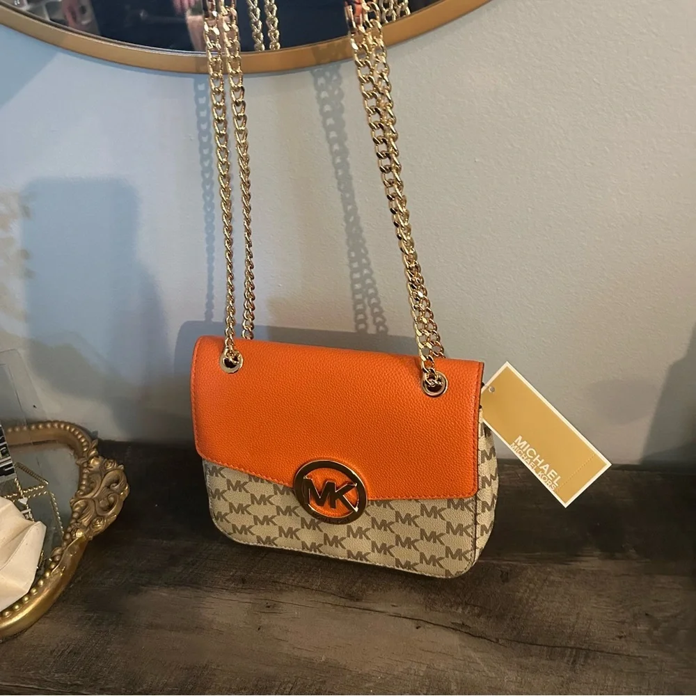 NWT Michael Kors Fullton Shoulder Flap Bag - Picture 3 of 6